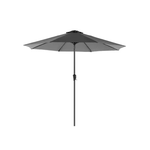 SONGMICS Premium 290 cm Kerti Napernyő Szürke UPF50+ Dönthető