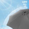 SONGMICS Premium 290 cm Kerti Napernyő Szürke UPF50+ Dönthető