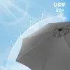 SONGMICS Premium 290 cm Kerti Napernyő Szürke UPF50+ Dönthető