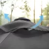 SONGMICS Premium 290 cm Kerti Napernyő Szürke UPF50+ Dönthető