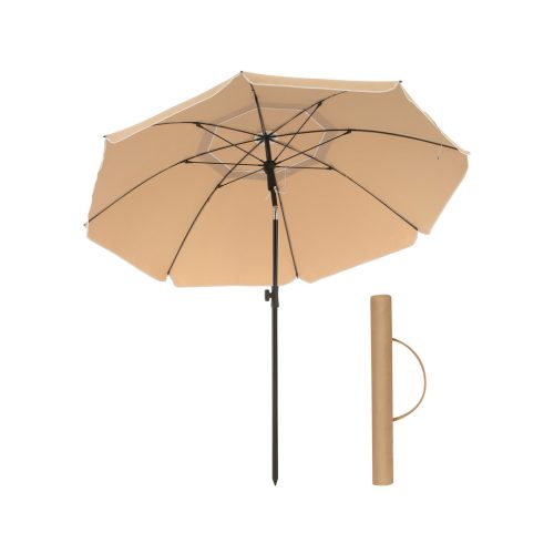 SONGMICS 1,6 m Napernyő UPF50+ UV-védelemmel Taupe