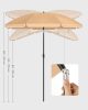 SONGMICS 1,6 m Napernyő UPF50+ UV-védelemmel Taupe