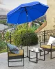 SONGMICS UPF50+ Nyolcszögletű Napernyő Üvegszálas Bordákkal Kék