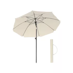 SONGMICS UPF50+ Napernyő Üvegszálas Bordákkal Bézs