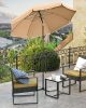 SONGMICS 2 m Napernyő UPF50+ UV-védelemmel Nyolcszögletű Poliészter Taupe