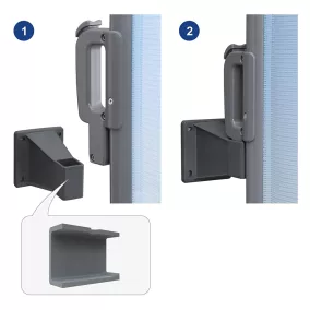   SONGMICS GSA005 Oldalsó Napellenző Fali Tartókonzol Szürke