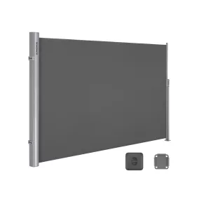   SONGMICS Automata Oldalsó Napellenző 1,6 x 3 m Füstszürke Teraszárnyékoló