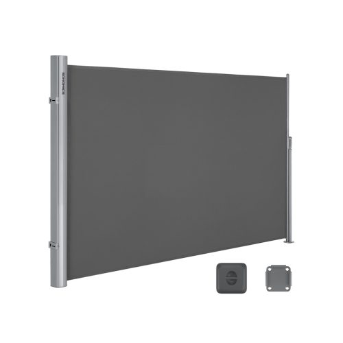 SONGMICS Automata Oldalsó Napellenző 1,6 x 3 m Füstszürke Teraszárnyékoló