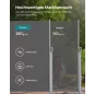   SONGMICS Prémium Oldalsó Napellenző 160 x 400 cm Füstszürke Teraszárnyékoló