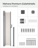 SONGMICS Prémium Oldalsó Napellenző 180x300 cm Bézs Teraszhoz TÜV Tanúsított