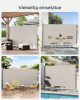 SONGMICS Prémium Oldalsó Napellenző 180x300 cm Bézs Teraszhoz TÜV Tanúsított