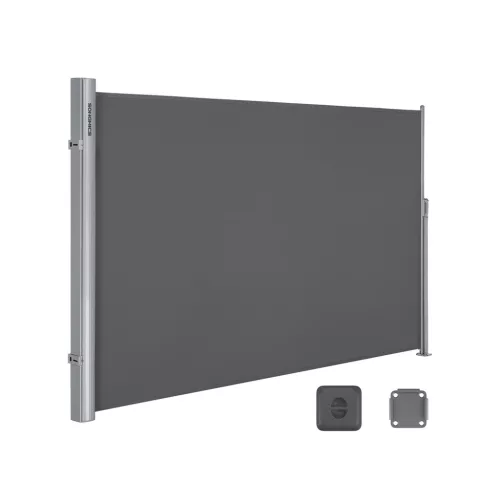 SONGMICS Automata Oldalsó Napellenző 180 x 300 cm Antracitszürke TÜV Tanúsított