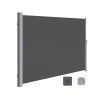 SONGMICS Kihúzható Oldalsó Napellenző Füstszürke Terasz Árnyékoló 180 x 300 cm