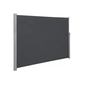   SONGMICS Kihúzható Oldalsó Napellenző Teraszhoz Füstszürke 180 x 400 cm Alumínium