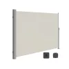 SONGMICS Kihúzható Oldalsó Napellenző Teraszhoz 180 x 350 cm Taupe