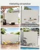 SONGMICS Kihúzható Oldalsó Napellenző Teraszhoz 180 x 350 cm Taupe