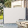SONGMICS Prémium Oldalsó Napellenző 200x400 cm Bézs Alumínium Vázas Teraszárnyékoló