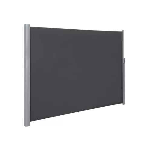 SONGMICS Prémium Oldalsó Napellenző Teraszhoz 200 x 400 cm Füstszürke
