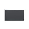 SONGMICS Prémium Oldalsó Napellenző Teraszhoz 200 x 400 cm Füstszürke