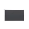 SONGMICS Prémium Oldalsó Napellenző Teraszhoz 200 x 400 cm Füstszürke