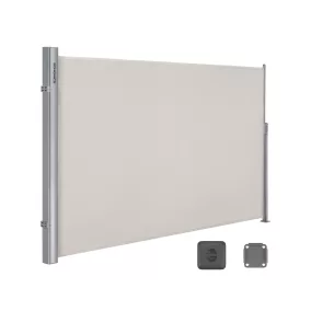   SONGMICS Prémium Oldalsó Napellenző 2x3,5m Bézs Alumínium