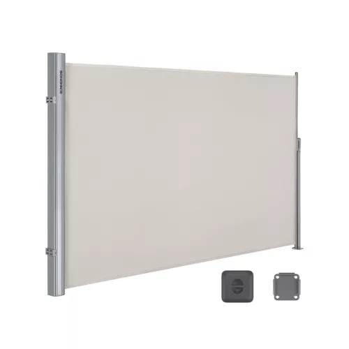 SONGMICS Prémium Oldalsó Napellenző 2x3,5m Bézs Alumínium