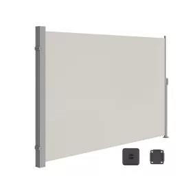   SONGMICS 200 x 350 cm Oldalsó Napellenző Teraszhoz és Erkélyhez Bézs GSA205E02