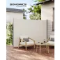   SONGMICS 200 x 350 cm Oldalsó Napellenző Teraszhoz és Erkélyhez Bézs GSA205E02