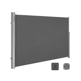   SONGMICS Prémium Oldalsó Napellenző 2x3,5m Füstszürke Alumínium