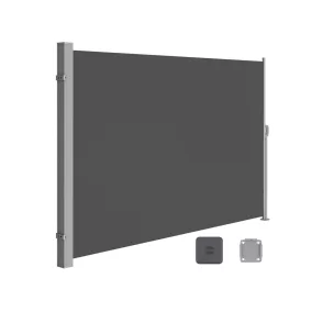   SONGMICS 200 x 350 cm Oldalsó Napellenző Teraszhoz Füstszürke GSA205G02
