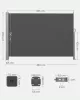 SONGMICS 200 x 350 cm Oldalsó Napellenző Teraszhoz Füstszürke GSA205G02