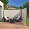 SONGMICS Dupla Oldalsó Napellenző Bézs Alumínium 1.8 x 6 m
