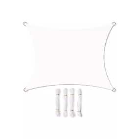 SONGMICS Vízálló Napvitorla 2x3m Fehér UV-védelemmel