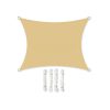 SONGMICS Prémium Napvitorla 3x4m Homokszínű Vízálló UV-védett