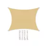 SONGMICS Prémium Napvitorla 3x4m Homokszínű Vízálló UV-védett