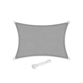   SONGMICS Napvitorla HDPE Műanyag Árnyékoló 2x3m Füstszürke