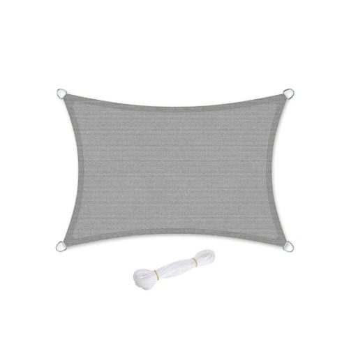 SONGMICS Napvitorla HDPE Műanyag Árnyékoló 2x3m Füstszürke