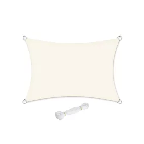   SONGMICS Premium HDPE Napvitorla 2x3m Bézs UV-védő Légáteresztő