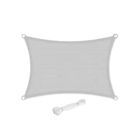   SONGMICS Prémium Napvitorla HDPE 3x4m Világosszürke UV-védelem