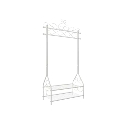 SONGMICS Vintage Ruhaállvány Krém Színű Fém Polcokkal