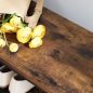 VASAGLE Ipari Stílusú Előszobai Állvány Paddal és Cipőtartóval Rusztikus Barna