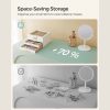 SONGMICS Elegance Üvegfedeles Ékszertartó Doboz Felhőfehér-Arany