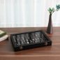 SONGMICS Üvegfedeles Gyűrűtartó Doboz Fekete