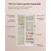 SONGMICS Falra Szerelhető Ékszertartó Szekrény Tükörrel Fehér