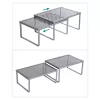 SONGMICS KCS01SV 2 Szintes Fűszertartó Polc Fém Ezüst