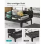   SONGMICS KCS551BH01 kétszintes edényszárító állvány acél fekete 360° forgatható csőrrel
