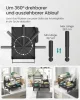 SONGMICS KCS551BH01 kétszintes edényszárító állvány acél fekete 360° forgatható csőrrel