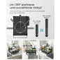   SONGMICS KCS551BH01 kétszintes edényszárító állvány acél fekete 360° forgatható csőrrel