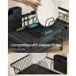   SONGMICS KCS556BH01 bővíthető edényszárító acél tintafekete 360° forgatható csőrrel