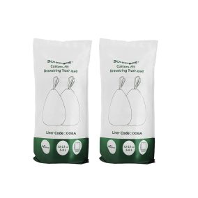 SONGMICS Húzózsinóros Szemeteszsák 8L Fehér KRB008A02